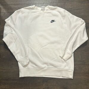White Nike sweatshirts size medium